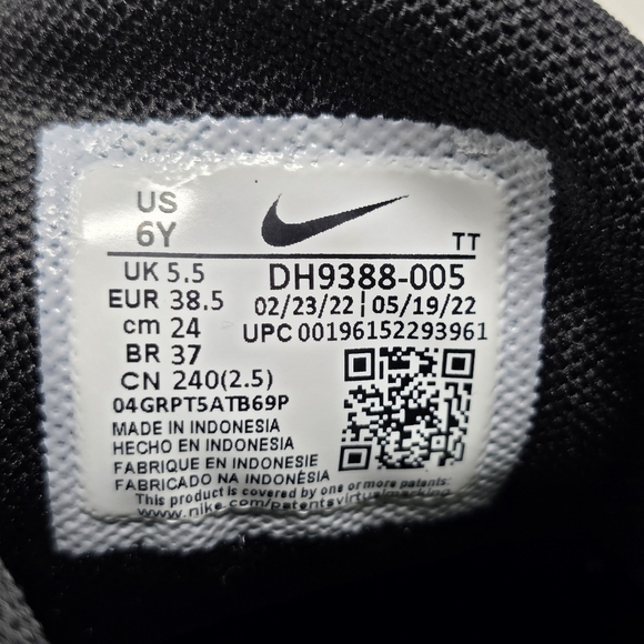 Nike Air Max Motif Big Kid's Size 6Y Shoe DH9388-005 Smoke Grey/Barely Volt New - Picture 4 of 10